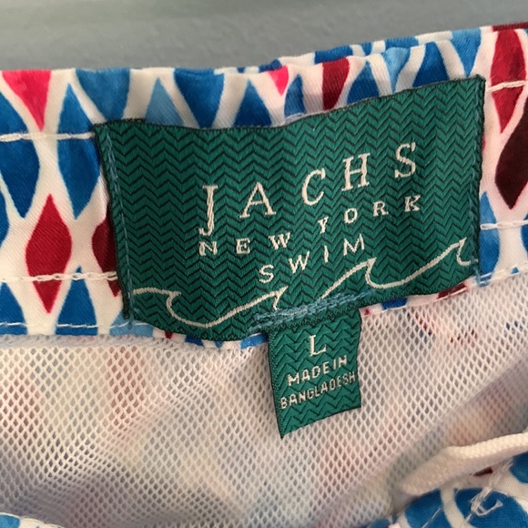 Men’s swim trunks Size Large Jachs New York Swim Lined Pockets Drawstring - Picture 4 of 11